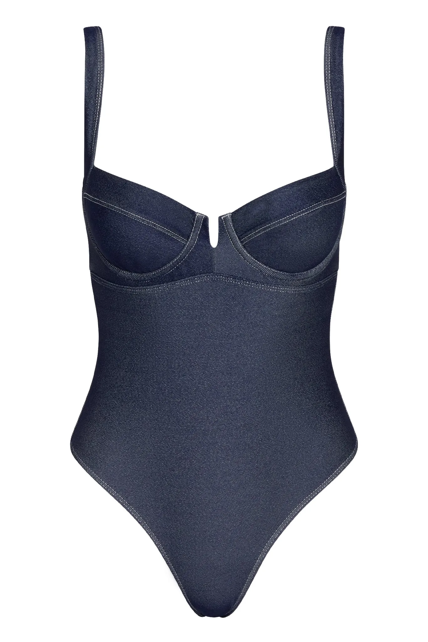 Clovelly One Piece - Blue Denim sold by Monday Swimwear