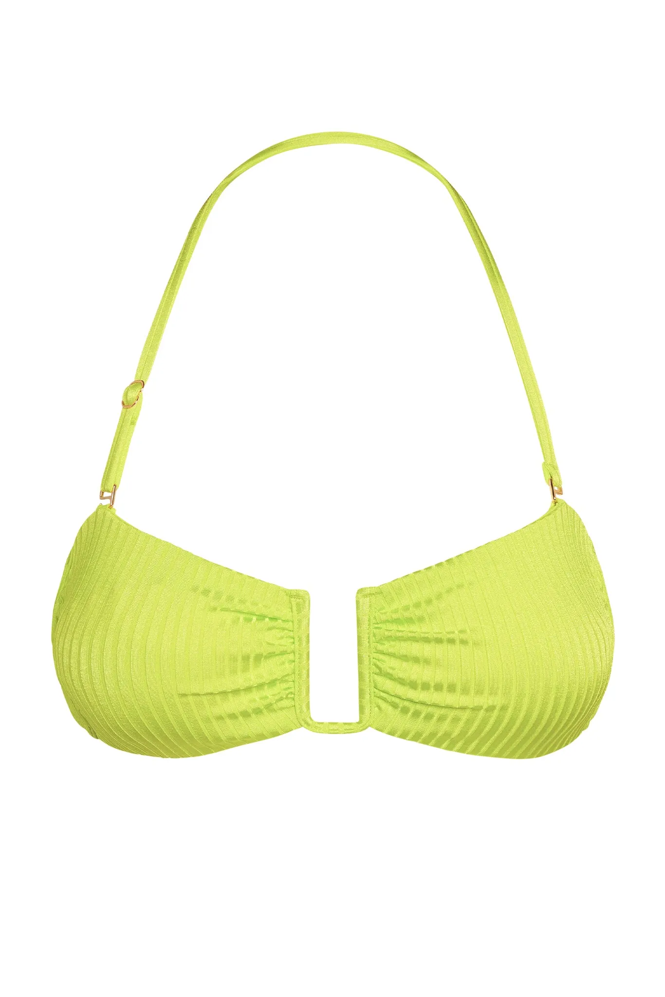 St. Martinique Bandeau - Zest Wide Rib sold by Monday Swimwear