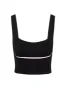 Zion Tank - Black/Ivory sold by Monday Swimwear