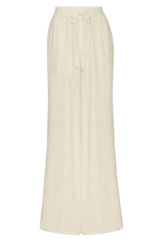 Tahiti Pant - Ivory made by Monday Swimwear