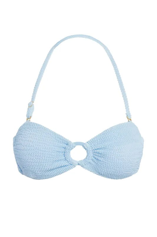 Costa Rica Top - Sea Mist Crinkle sold by Monday Swimwear