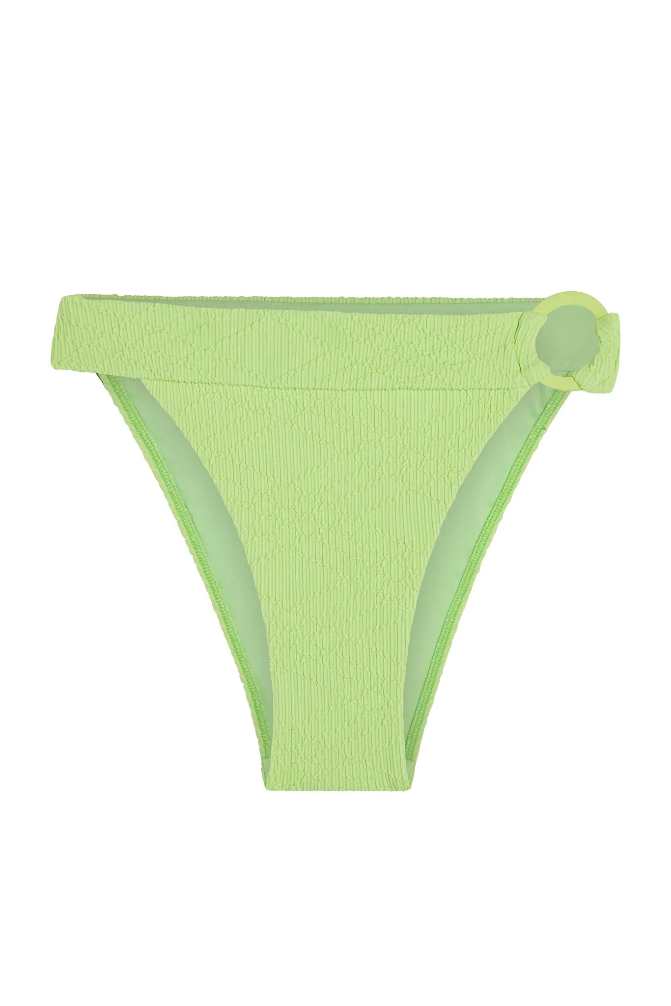 Antigua Bottom - Honeydew Summer Plaid sold by Monday Swimwear