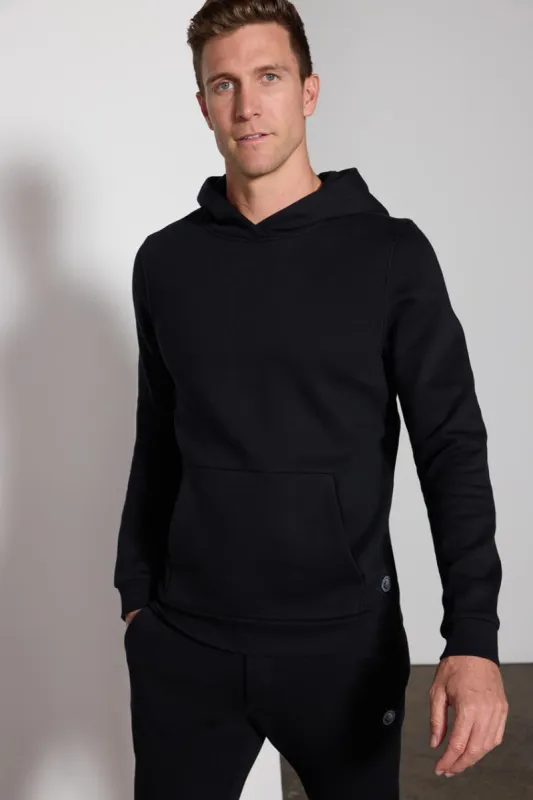 Comfort Men's Fleece Pullover Hoodie - Black sold by MPG