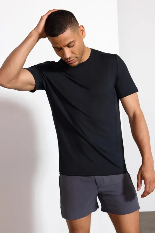 Performance Knit Tee - Black sold by MPG