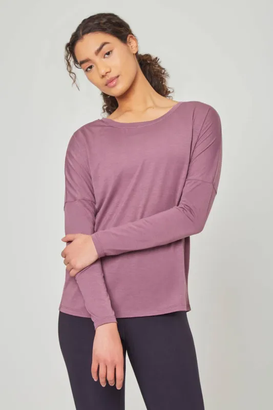 Liberate Dynamic Recycled Cover-Up Anti-Stink Long Sleeve Top sold by MPG