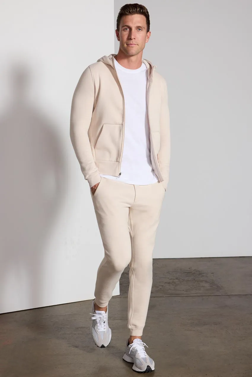 Comfort Men's Fleece Zip-Up Hoodie - Stone sold by MPG product image thumbnail 2