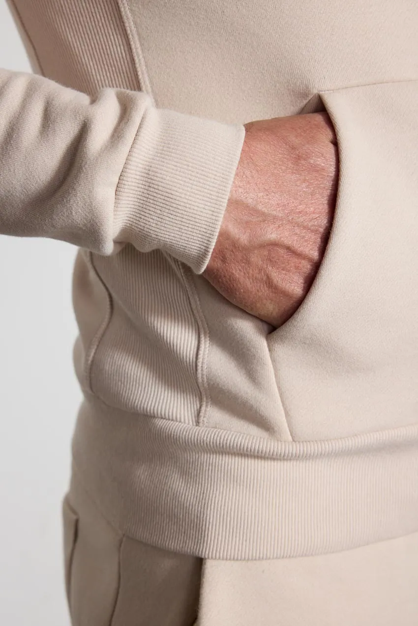 Comfort Men's Fleece Zip-Up Hoodie - Stone sold by MPG product image thumbnail 4