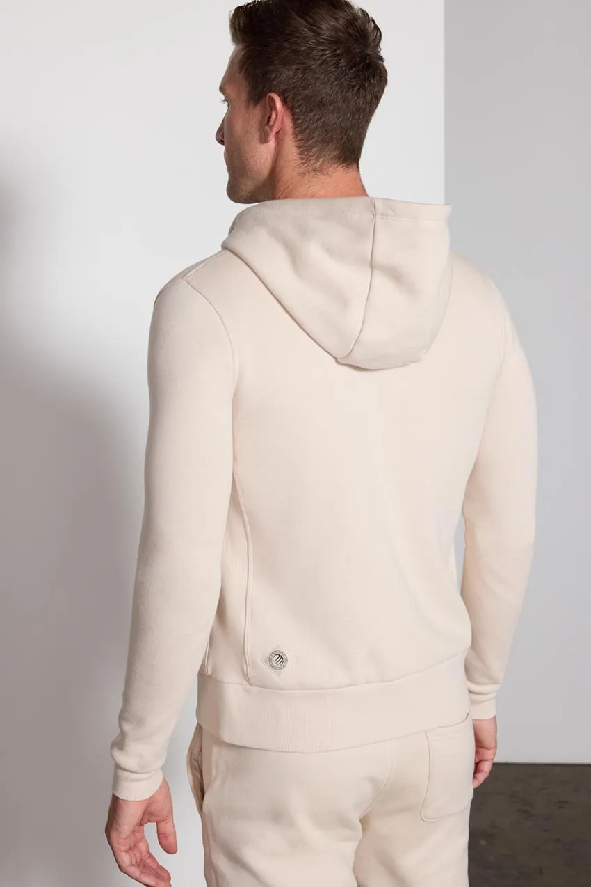Comfort Men's Fleece Zip-Up Hoodie - Stone sold by MPG product image thumbnail 3