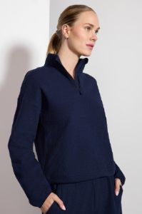 Solace Textured 1/2 Zip Pullover sold by MPG
