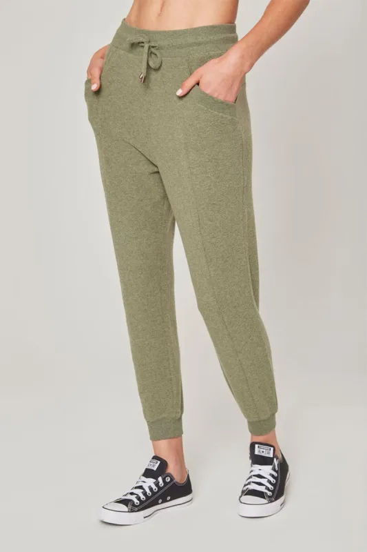 Tranquil High-Waisted 24.75" Jogger with Front Seam sold by MPG