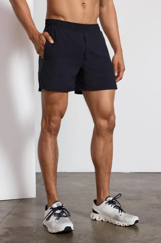 Stride Swim / Sweat Short with Liner - 5" - Black/Primrose sold by MPG