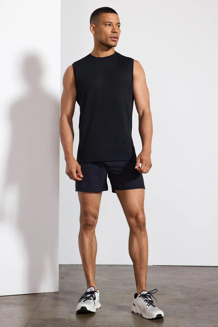 Stride Swim / Sweat Short with Liner - 5" - Black/Primrose sold by MPG product image thumbnail 2