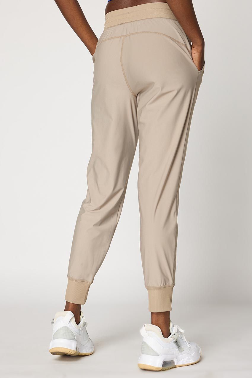 Adapt Recycled Polyester High-Waisted Drawcord Jogger 28” sold by MPG product image thumbnail 3