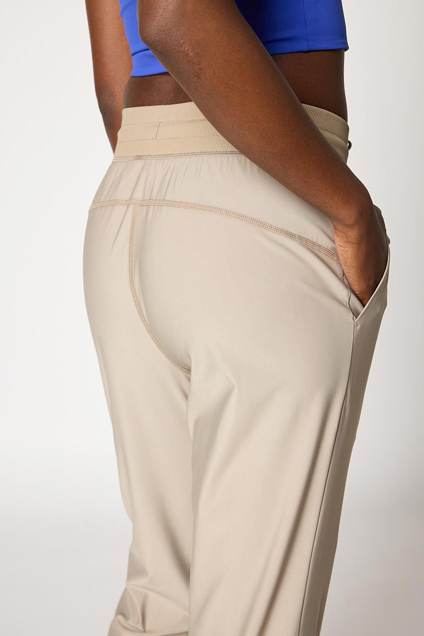 Adapt Recycled Polyester High-Waisted Drawcord Jogger 28” sold by MPG product image thumbnail 4