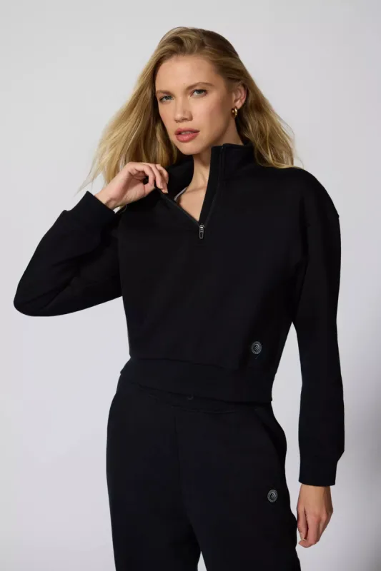 Comfort Fleece 1/4 Zip  - Black sold by MPG