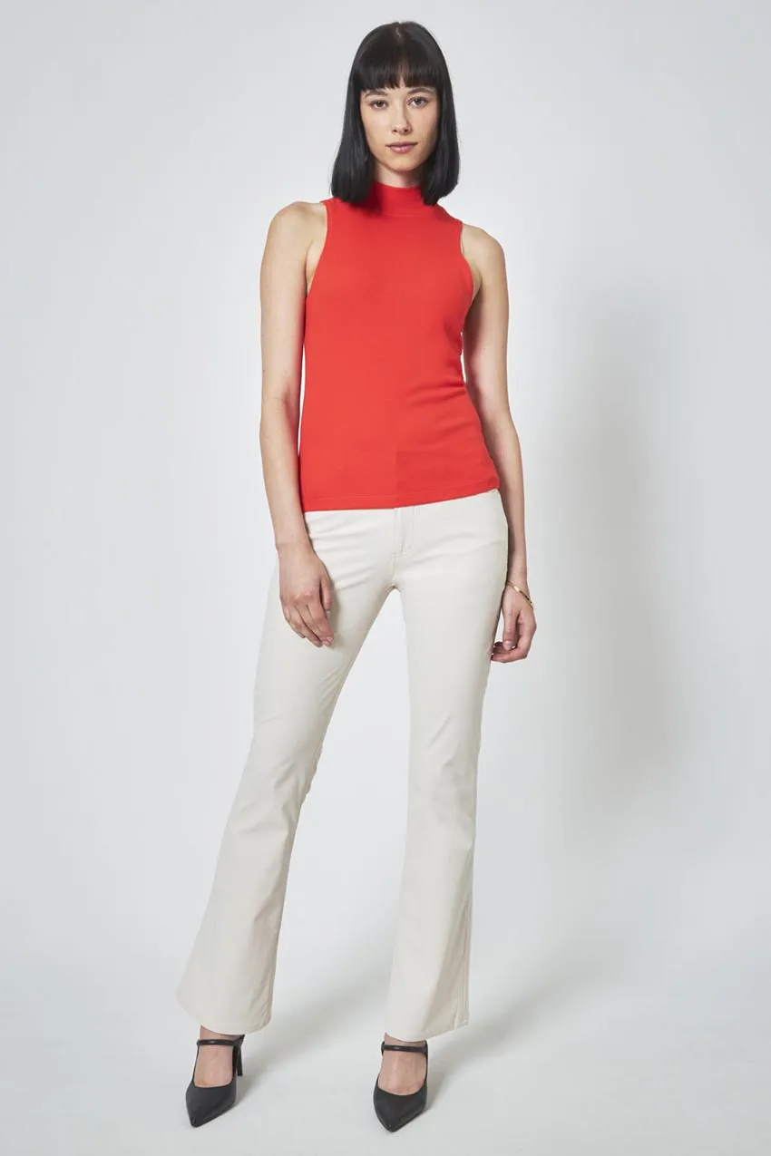 Collaborate Fitted Mock Neck Rib Sleeveless Top sold by MPG product image thumbnail 3