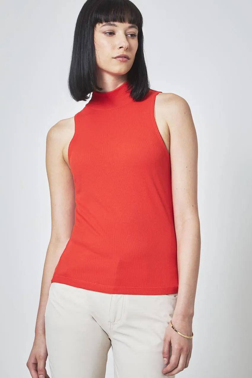 Collaborate Fitted Mock Neck Rib Sleeveless Top sold by MPG product image thumbnail 2