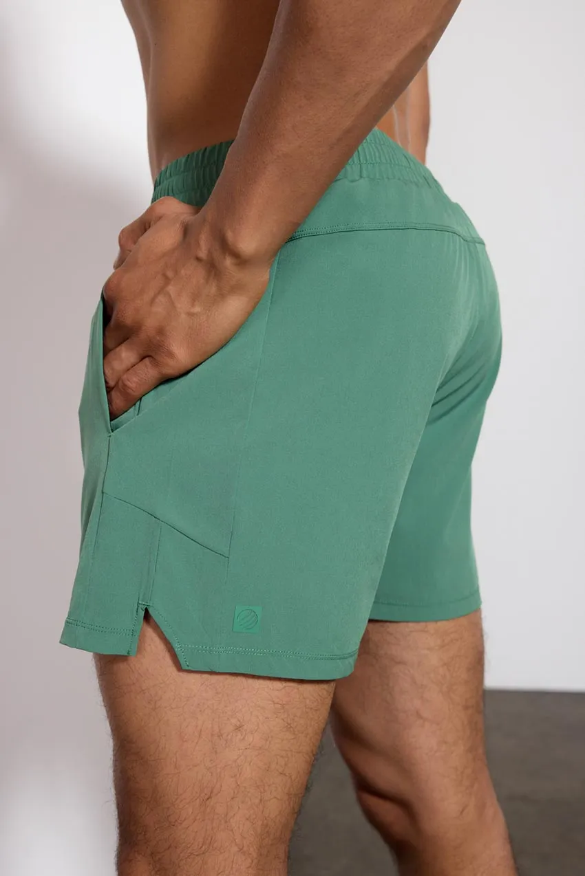 Stride Swim / Sweat Short with Liner - 5" - Myrtle/Deep Navy sold by MPG product image thumbnail 5