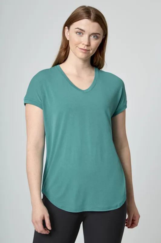 Women’s V-Neck Short Sleeve Tee sold by MPG
