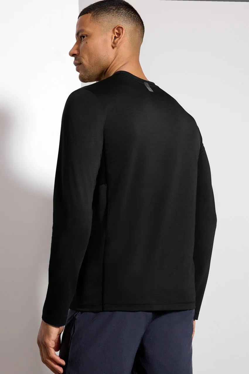 Performance Knit Men's Long Sleeve Tee - Black sold by MPG product image thumbnail 2