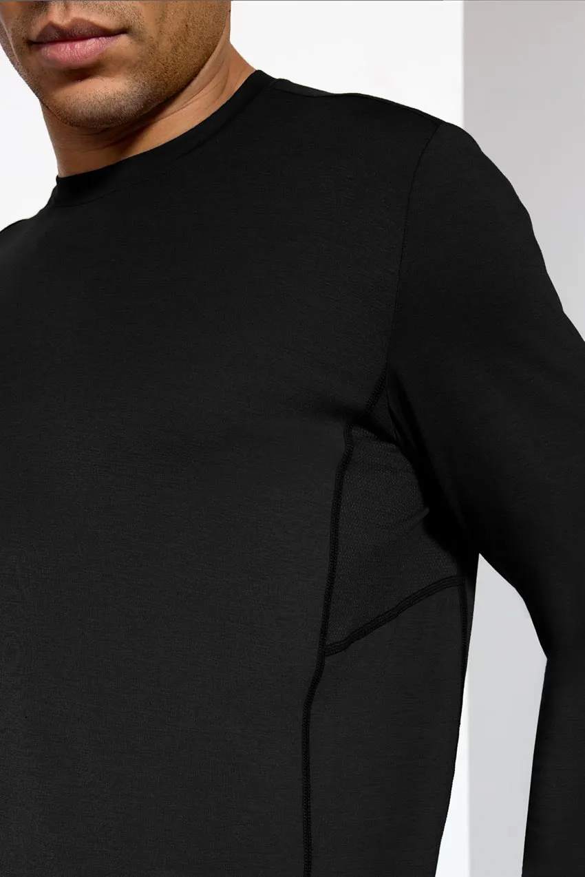 Performance Knit Men's Long Sleeve Tee - Black sold by MPG product image thumbnail 3