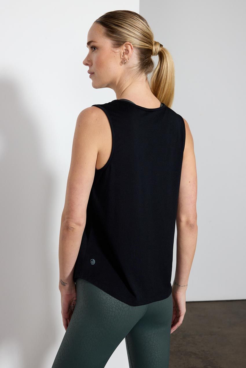 Dynamic Recycled Polyester Twist Keyhole Tank Top sold by MPG product image thumbnail 3