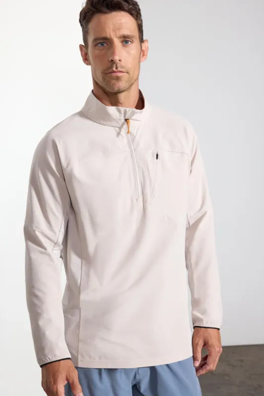 Rove Recycled Polyester Mixed Media Half-Zip – Sale sold by MPG