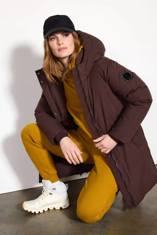 RDS Down Midi Puffer - Chocolate Brown sold by MPG