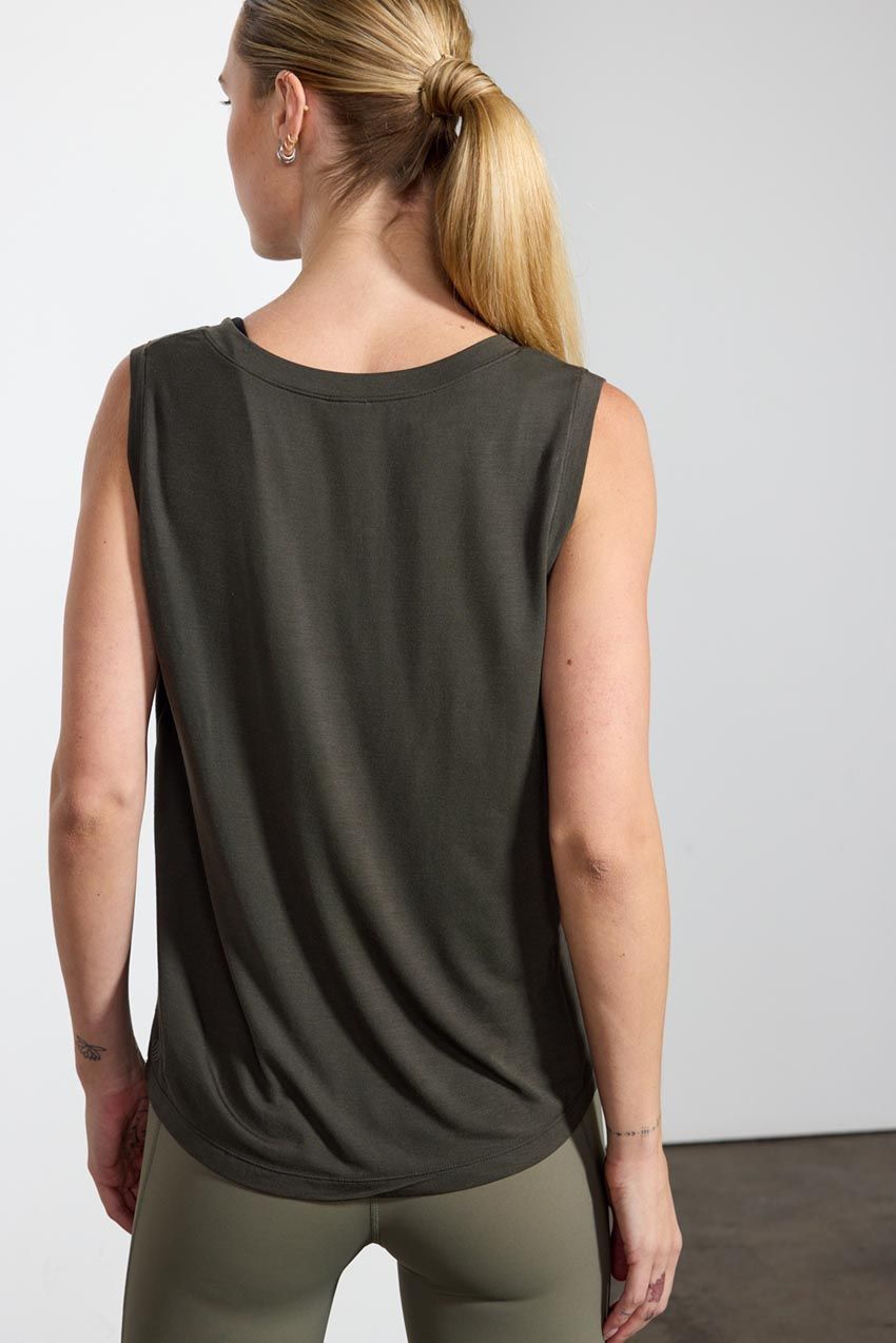 Breeze TENCEL™ Modal Sleeveless V-Neck Top sold by MPG product image thumbnail 3