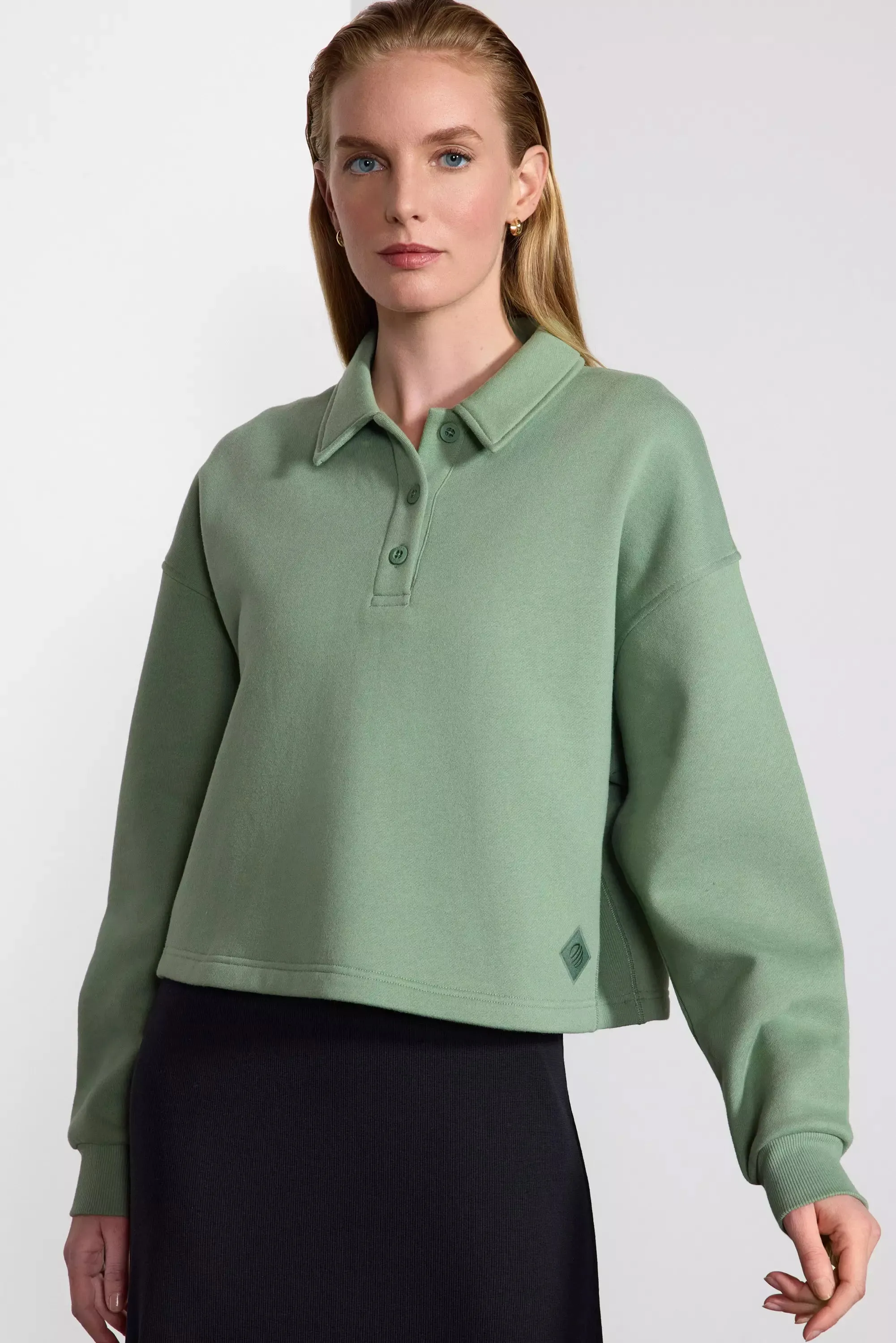 Comfort Fleece Polo - Hedge Green sold by MPG product image thumbnail 2