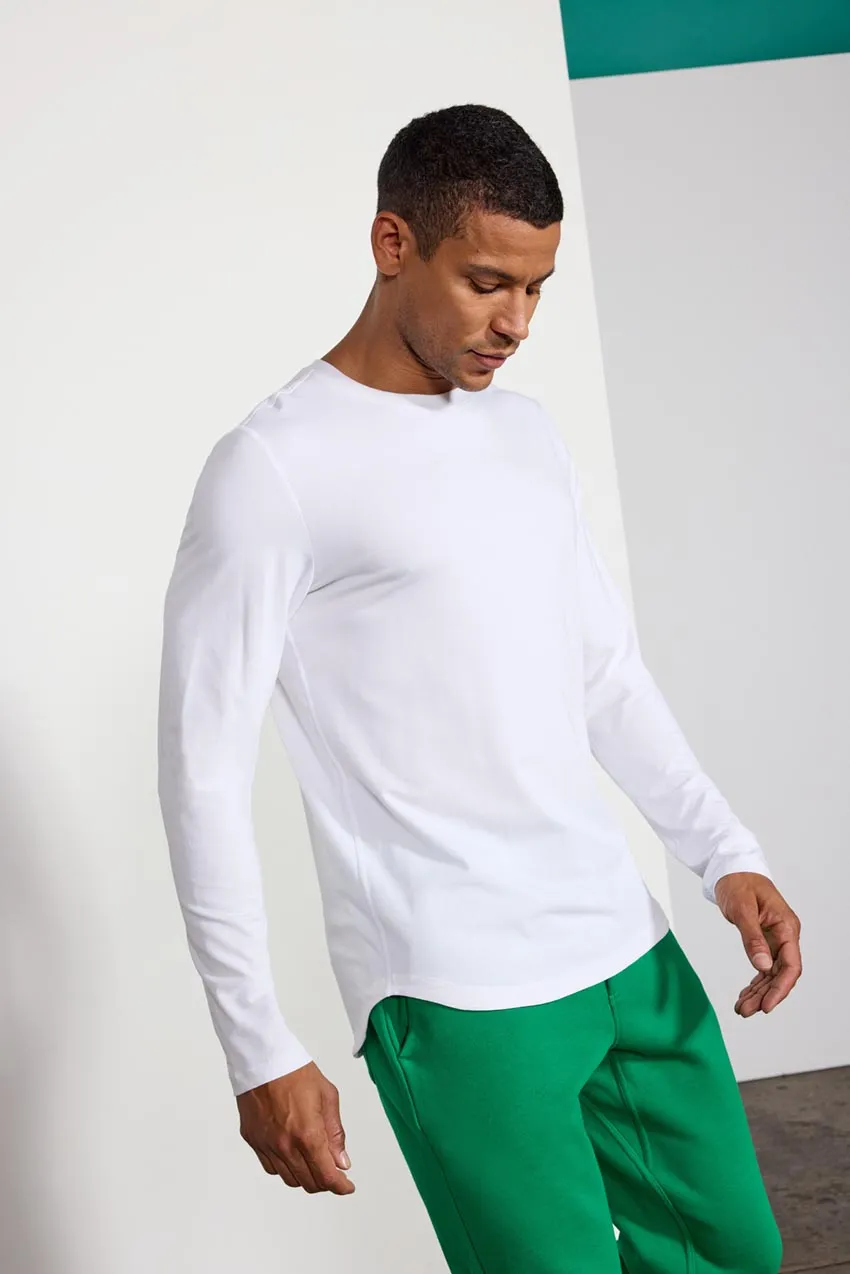 Pima Cotton Curved Hem Long Sleeve Tee sold by MPG product image thumbnail 4