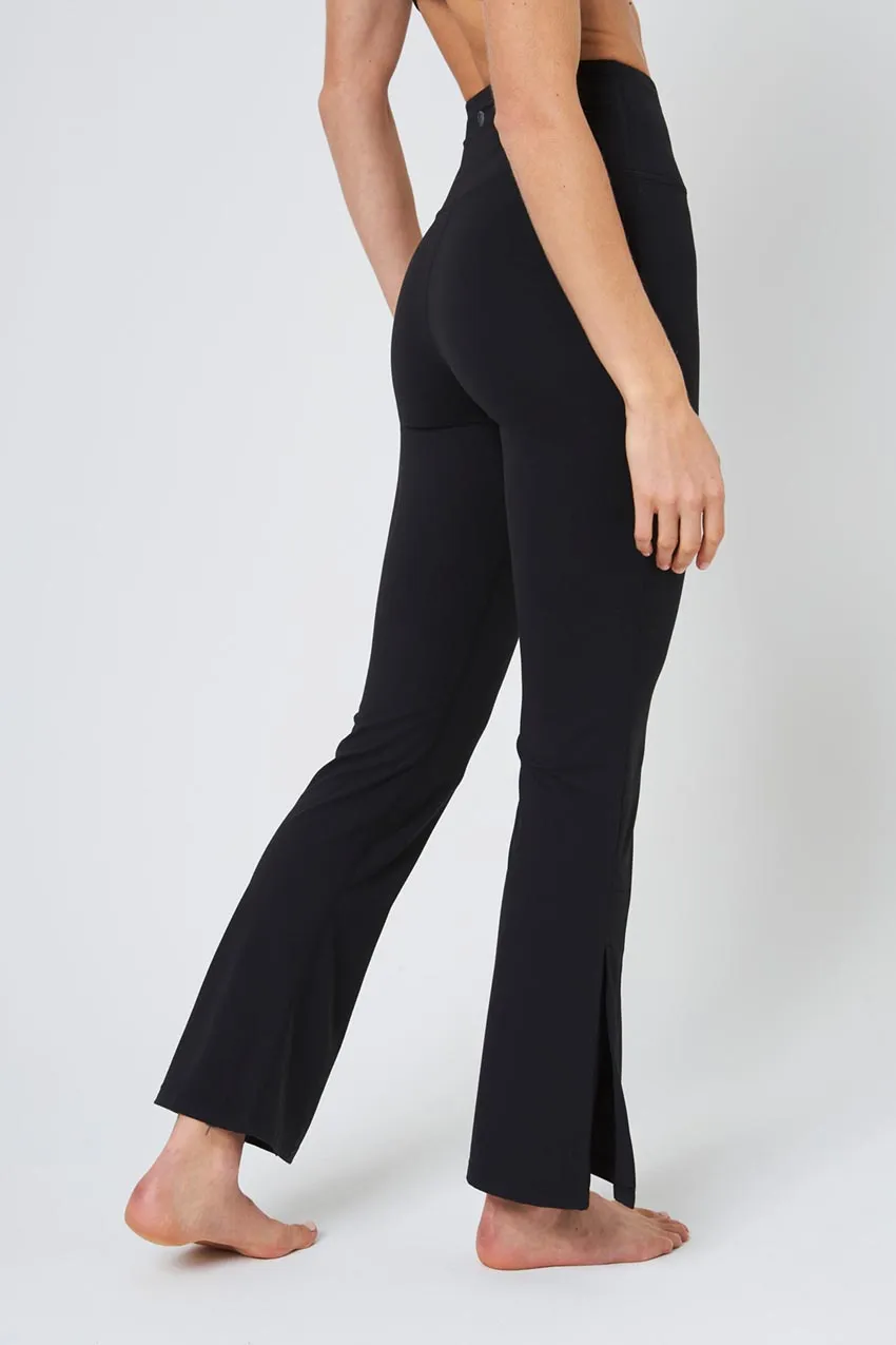 Vital Recycled Nylon High-Waisted Boot Cut Side Slit Pant 30" Peached sold by MPG product image thumbnail 3
