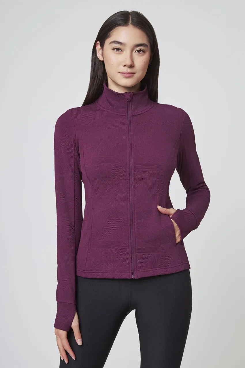 Women’s Geo Jacquard Full-Zip Jacket sold by MPG