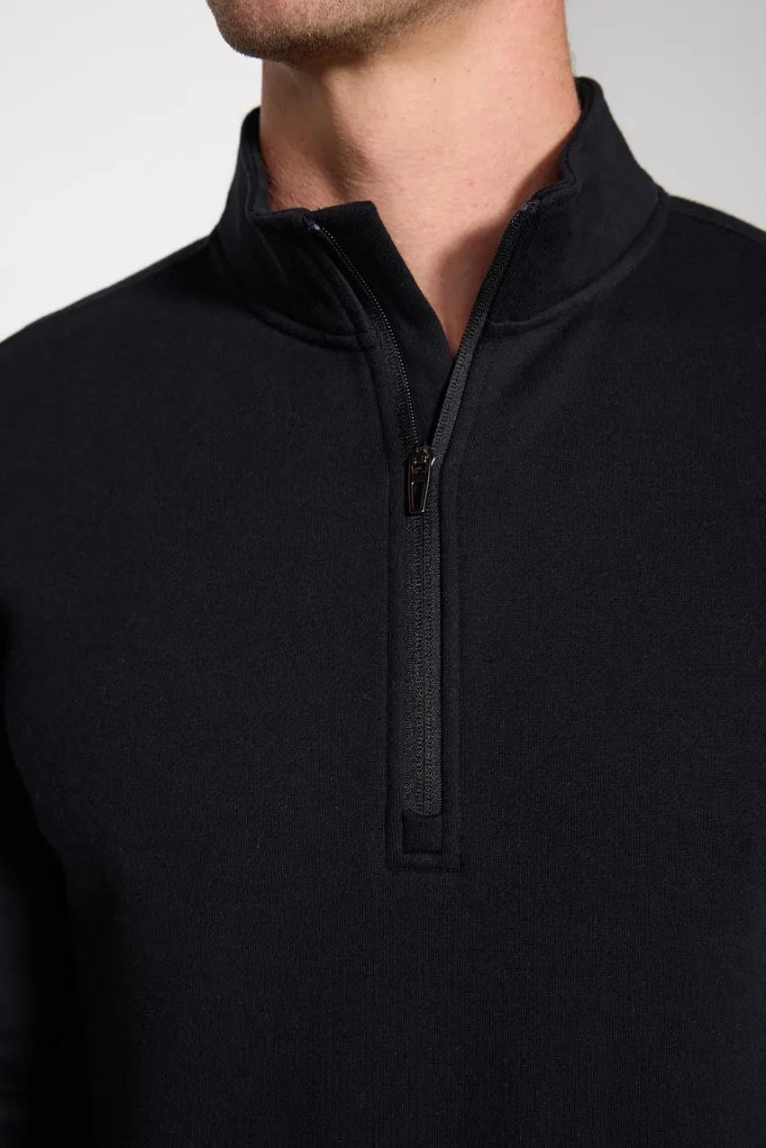 Comfort Men's Fleece 1/4 Zip - Black sold by MPG product image thumbnail 4