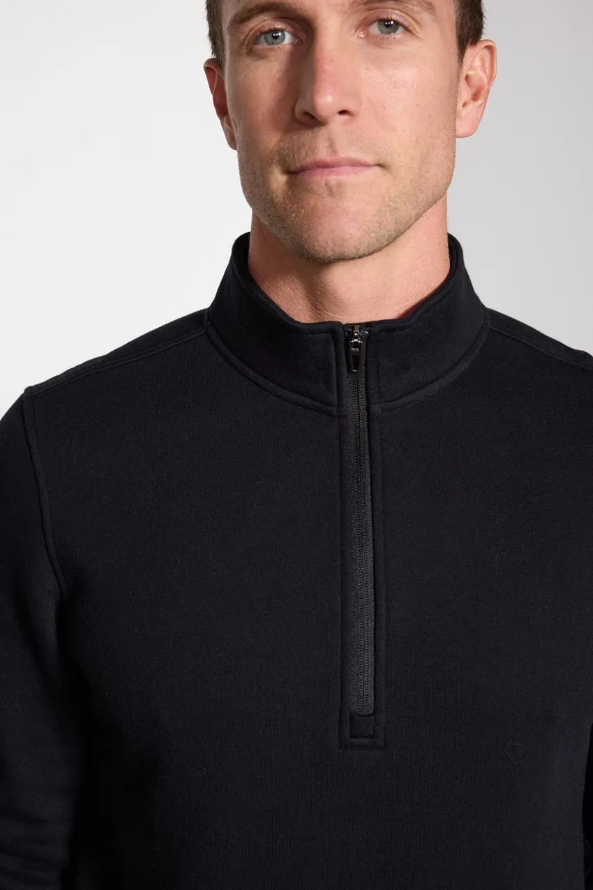 Comfort Men's Fleece 1/4 Zip - Black sold by MPG product image thumbnail 5