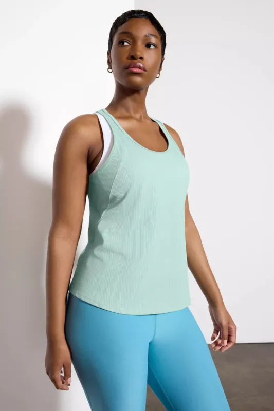 Vivid Racer Back Tank - Blue Haze sold by MPG