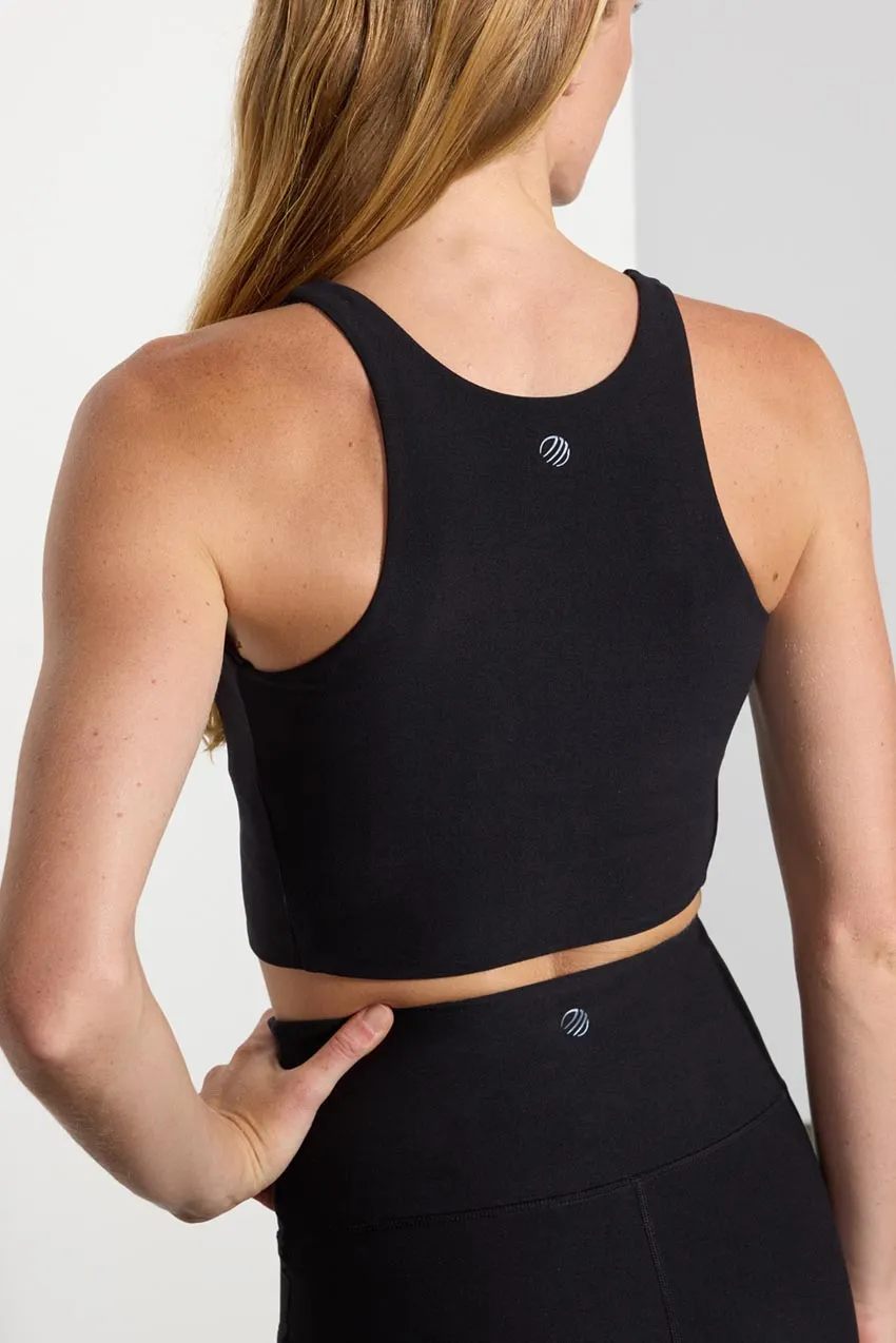 Explore Recycled Polyester High Neck Longline Light Support Sports Bra Peached sold by MPG product image thumbnail 4