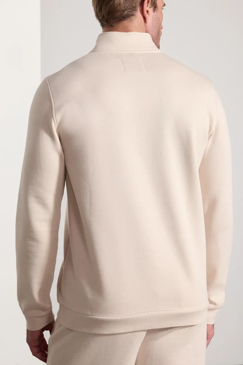 Comfort Men's Fleece 1/4 Zip - Stone sold by MPG product image thumbnail 3