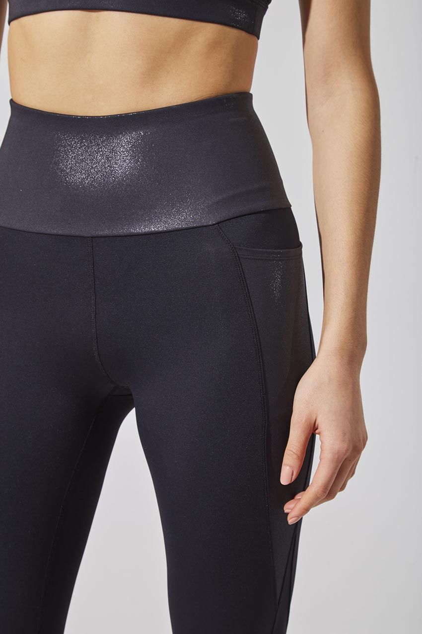 Raquel MPG SLEEK Recycled Nylon High Waisted 7/8 Legging sold by MPG product image thumbnail 5