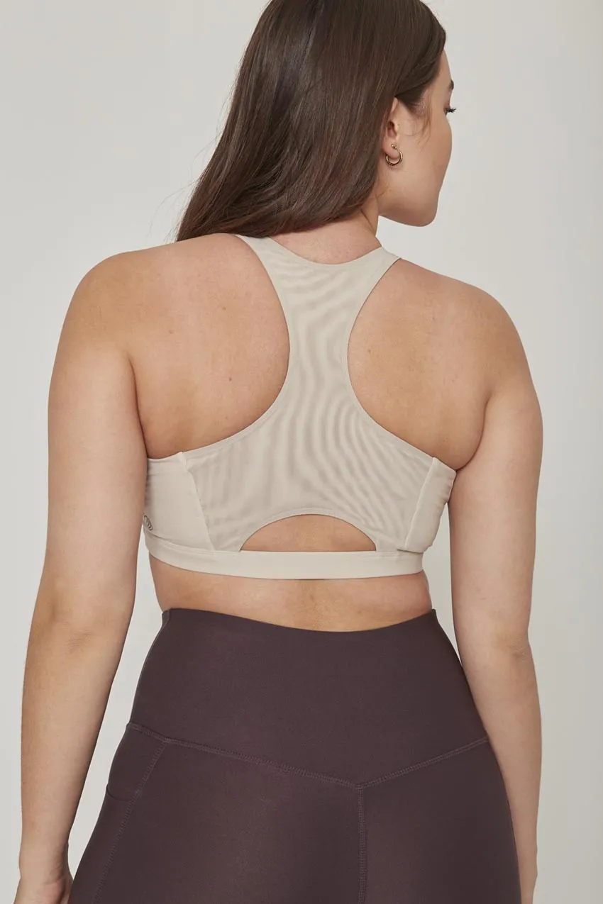 Explore Racerback Medium Support Sports Bra Peached sold by MPG