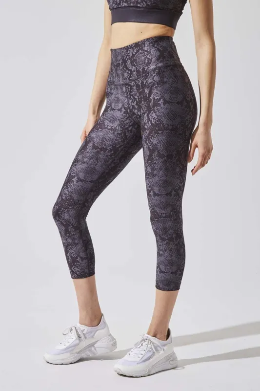 Entice Snake Print High Waisted Capri made by Warehouse