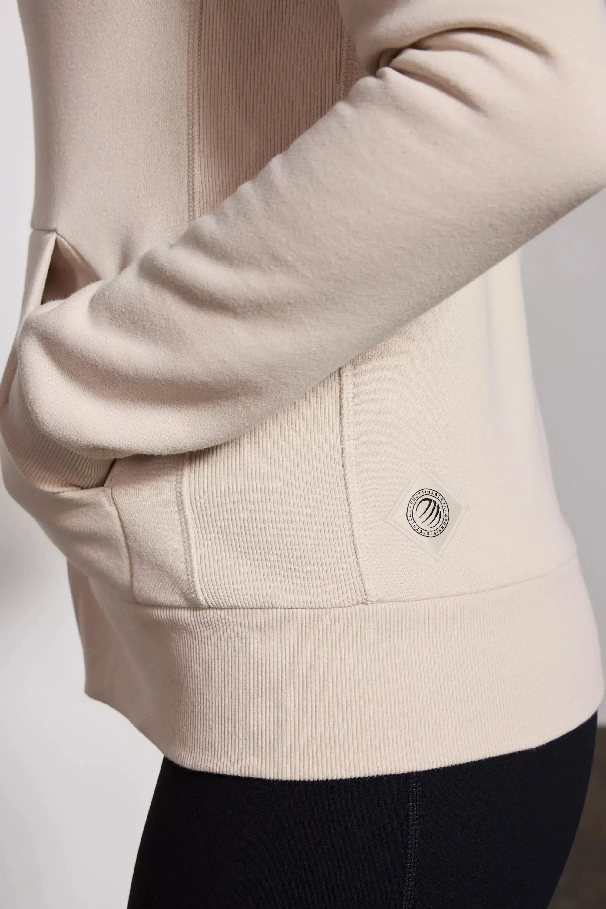 Comfort Fleece Zip-Up Hoodie - Stone sold by MPG product image thumbnail 5