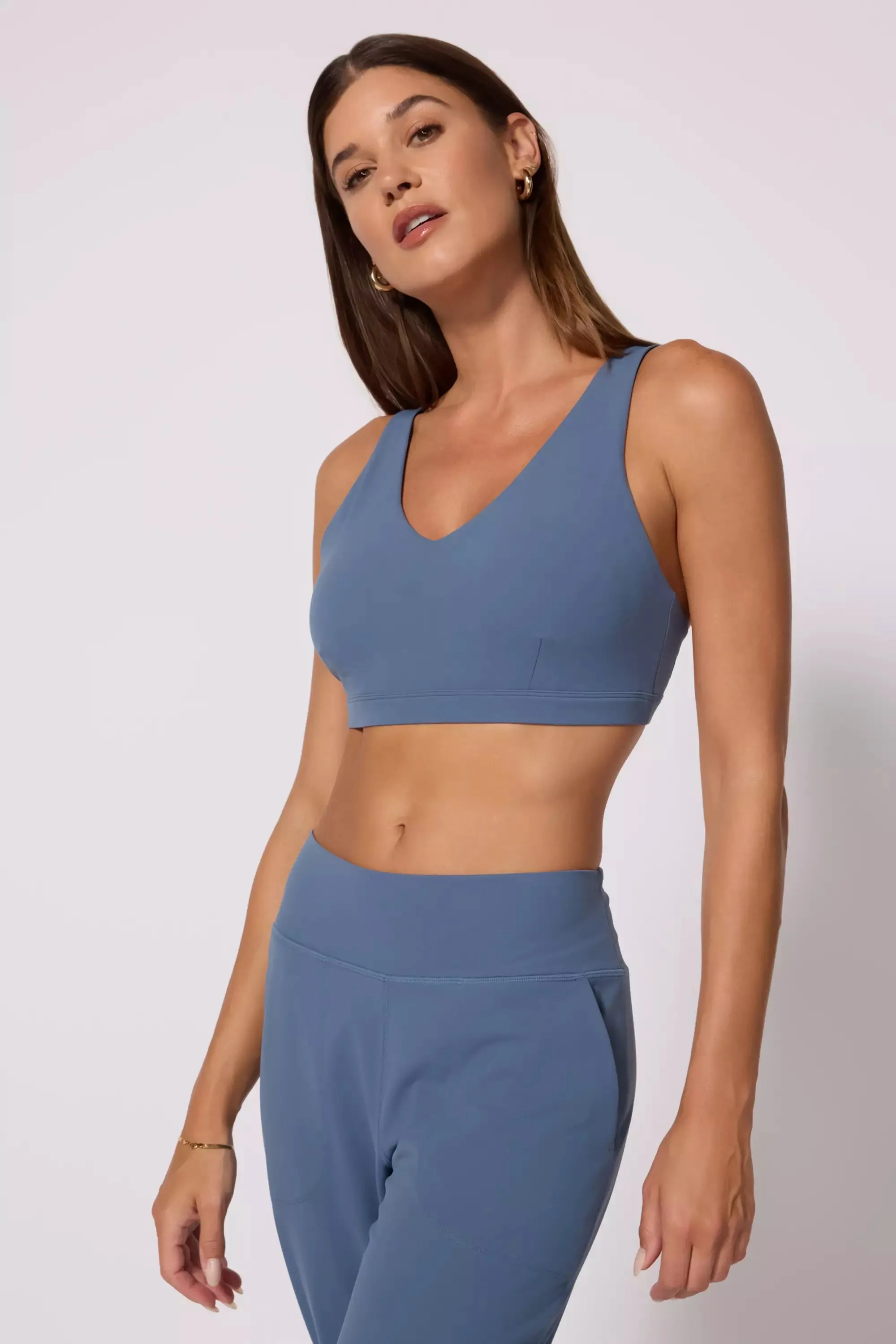 Vital Strappy Back Bra - Petrol Blue sold by MPG