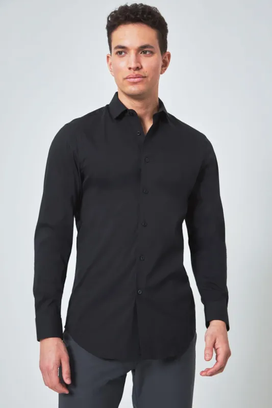 PerformLuxe Cotton Nylon Poplin Standard-Fit Shirt made by MPG