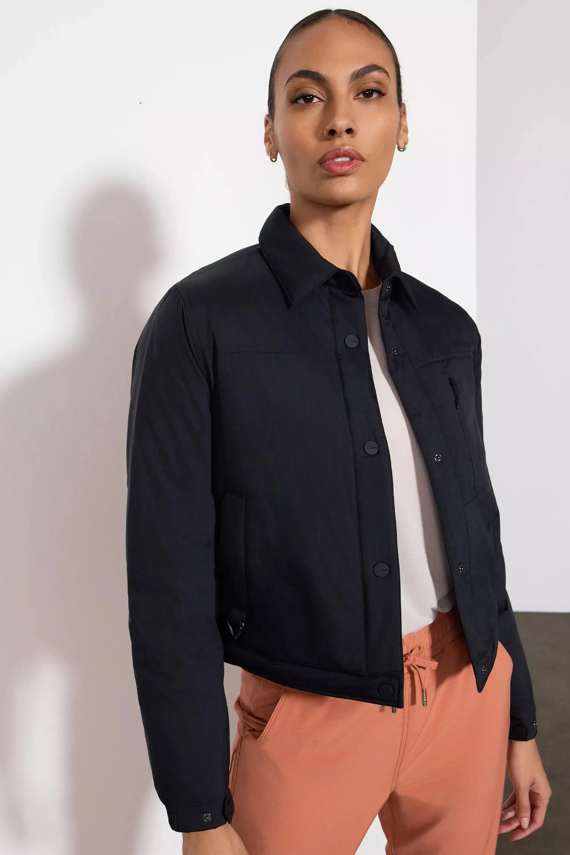 Captivate Shirt Jacket - Black sold by MPG