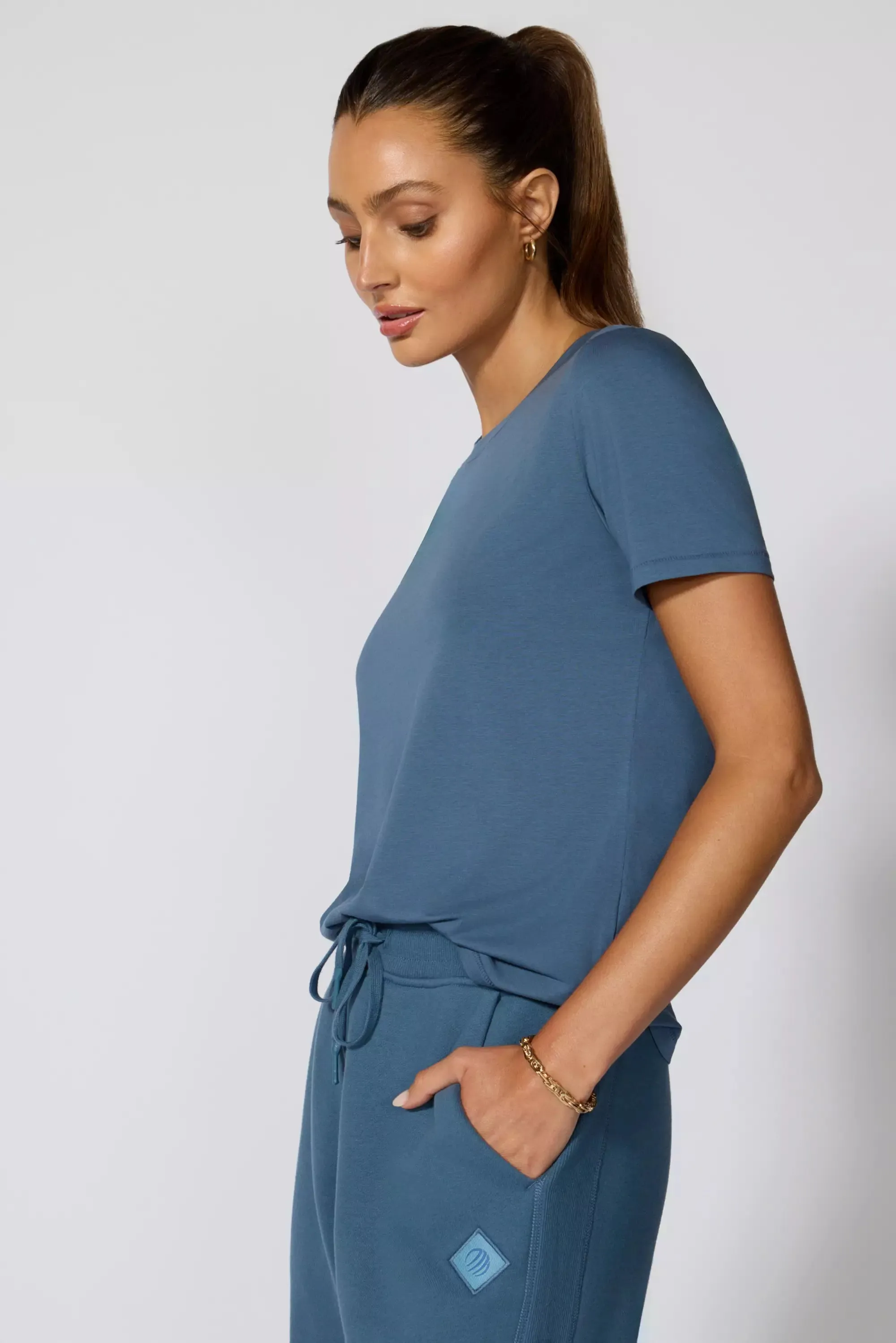 Pima Cotton Classic Fit Tee - Petrol Blue sold by MPG