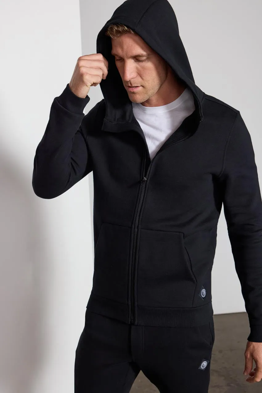 Comfort Men's Fleece Zip-Up Hoodie - Black sold by MPG product image thumbnail 5