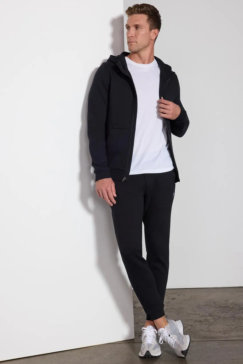 Comfort Men's Fleece Zip-Up Hoodie - Black sold by MPG product image thumbnail 2