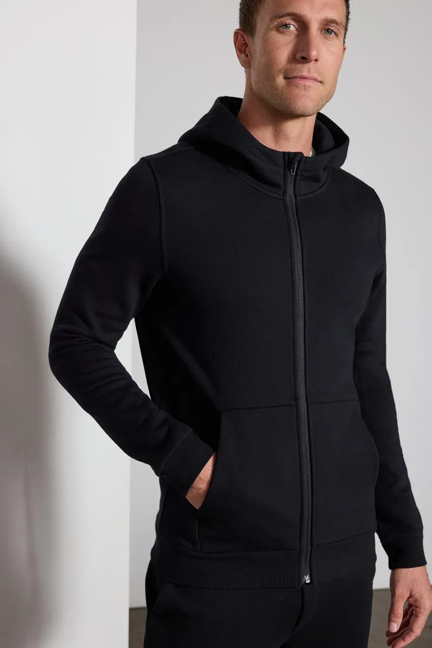 Comfort Men's Fleece Zip-Up Hoodie - Black sold by MPG product image thumbnail 4