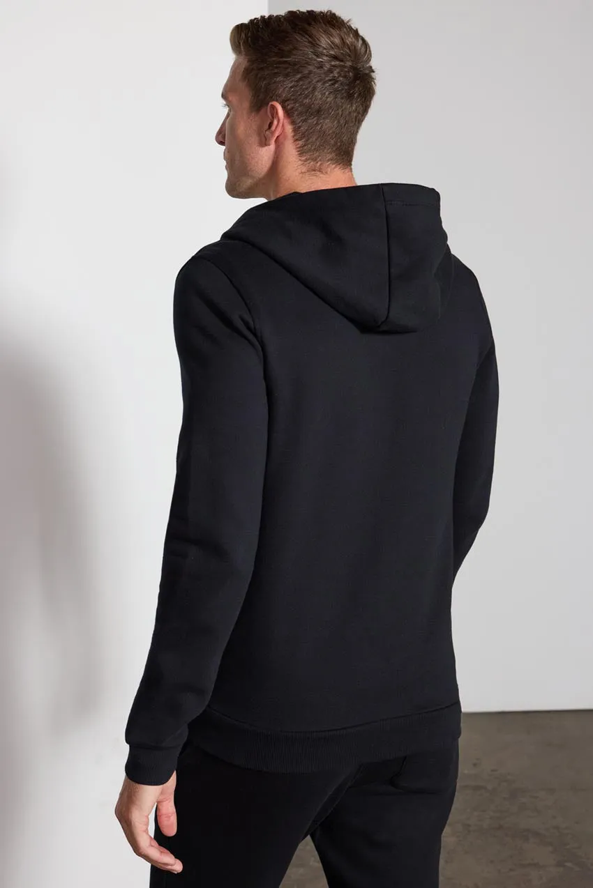 Comfort Men's Fleece Zip-Up Hoodie - Black sold by MPG product image thumbnail 3